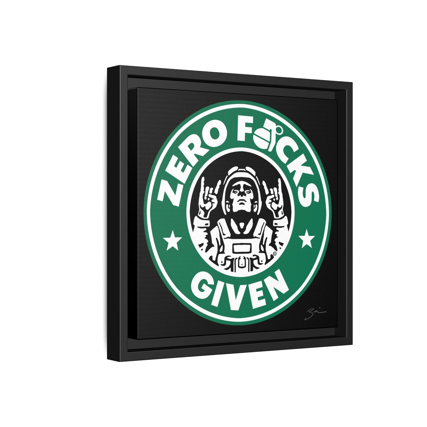 Zero F*cks Given Wall Art