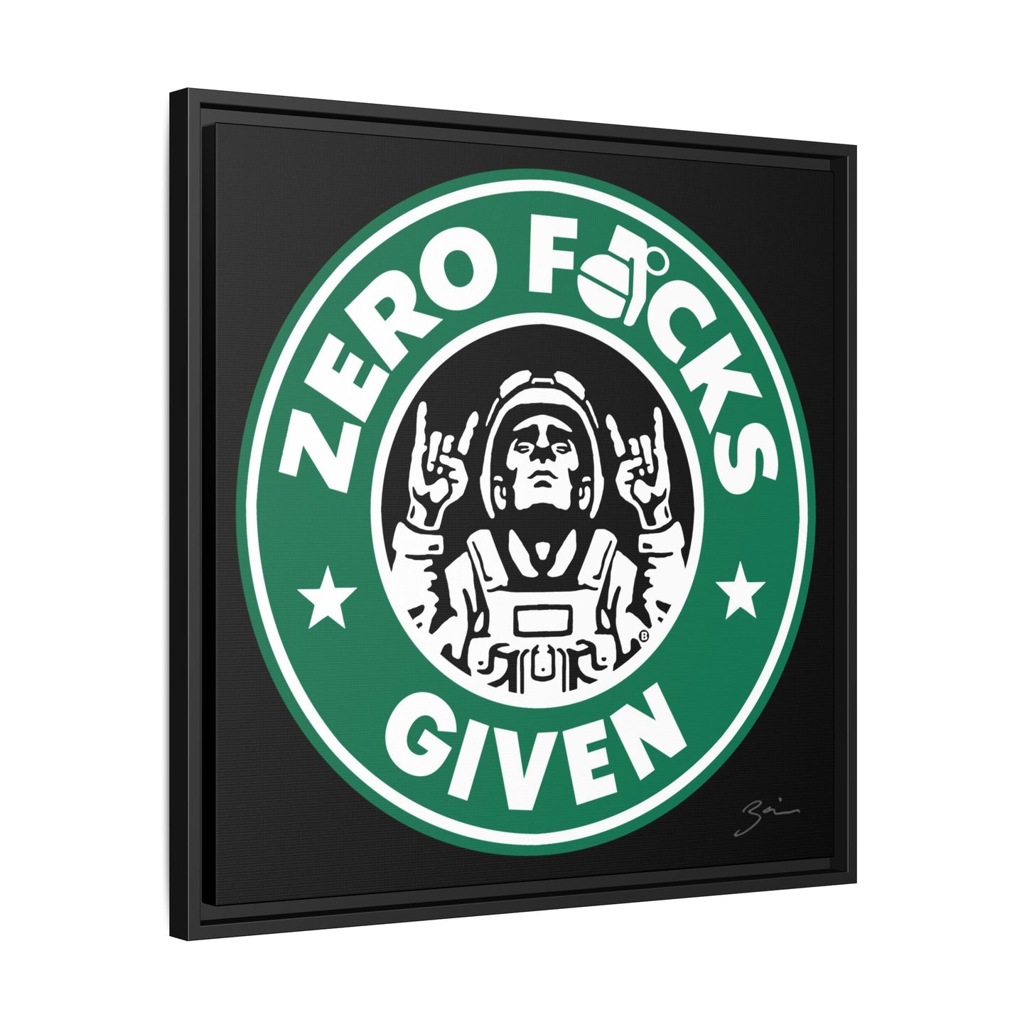 Zero F*cks Given Wall Art