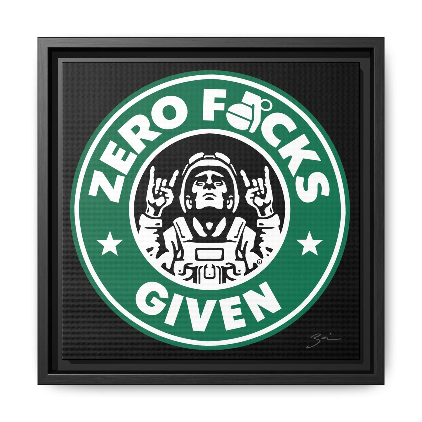 Zero F*cks Given Wall Art
