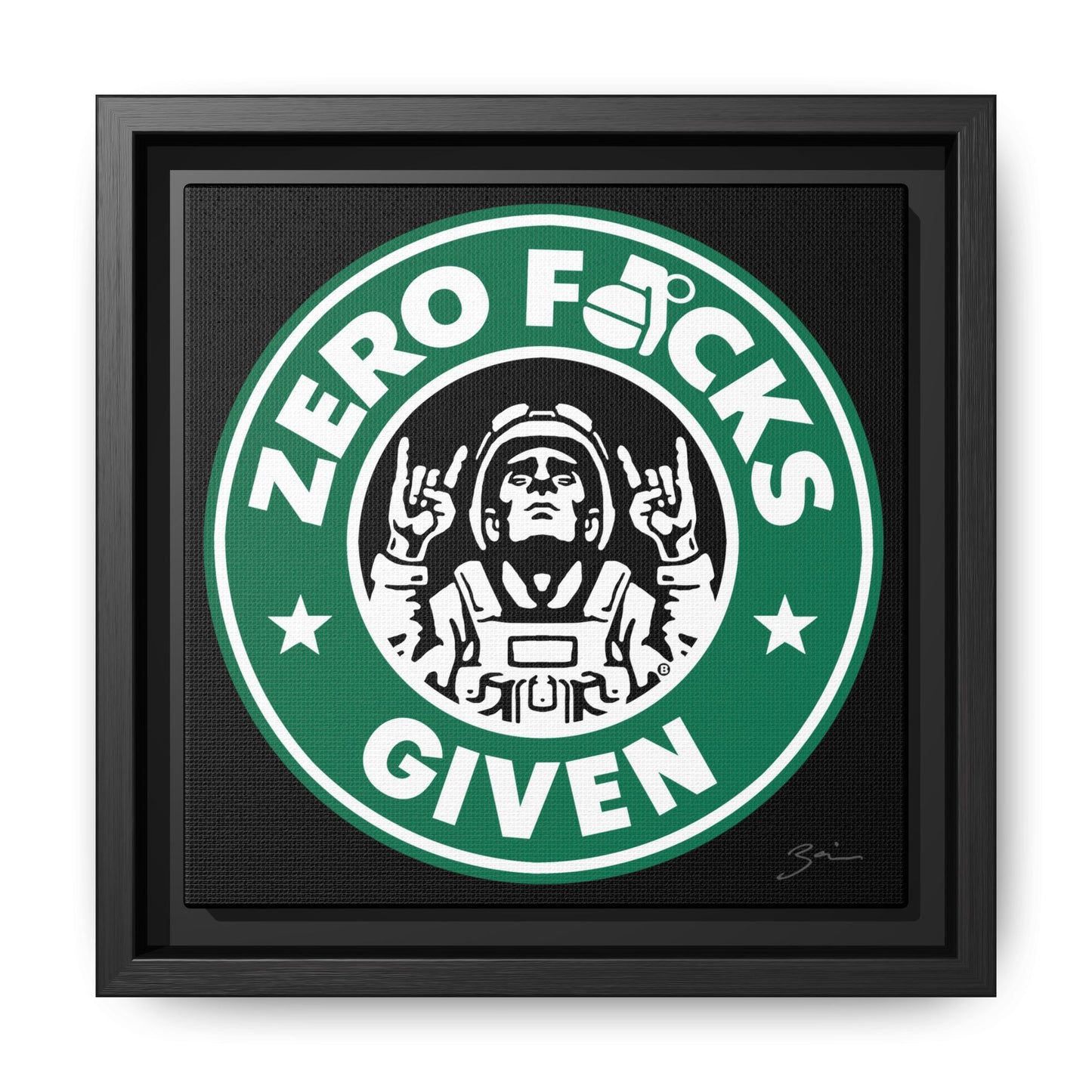 Zero F*cks Given Wall Art