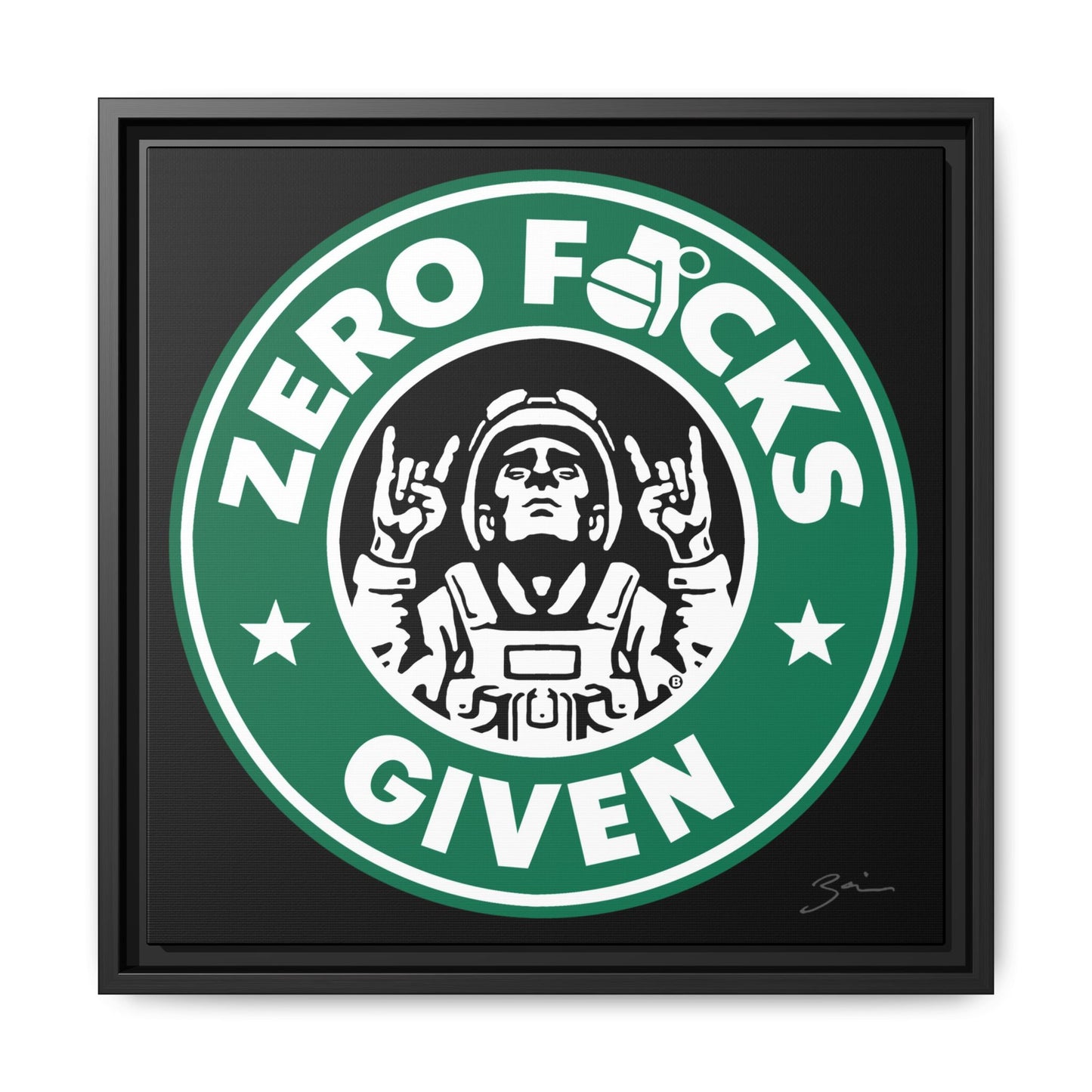 Zero F*cks Given Wall Art