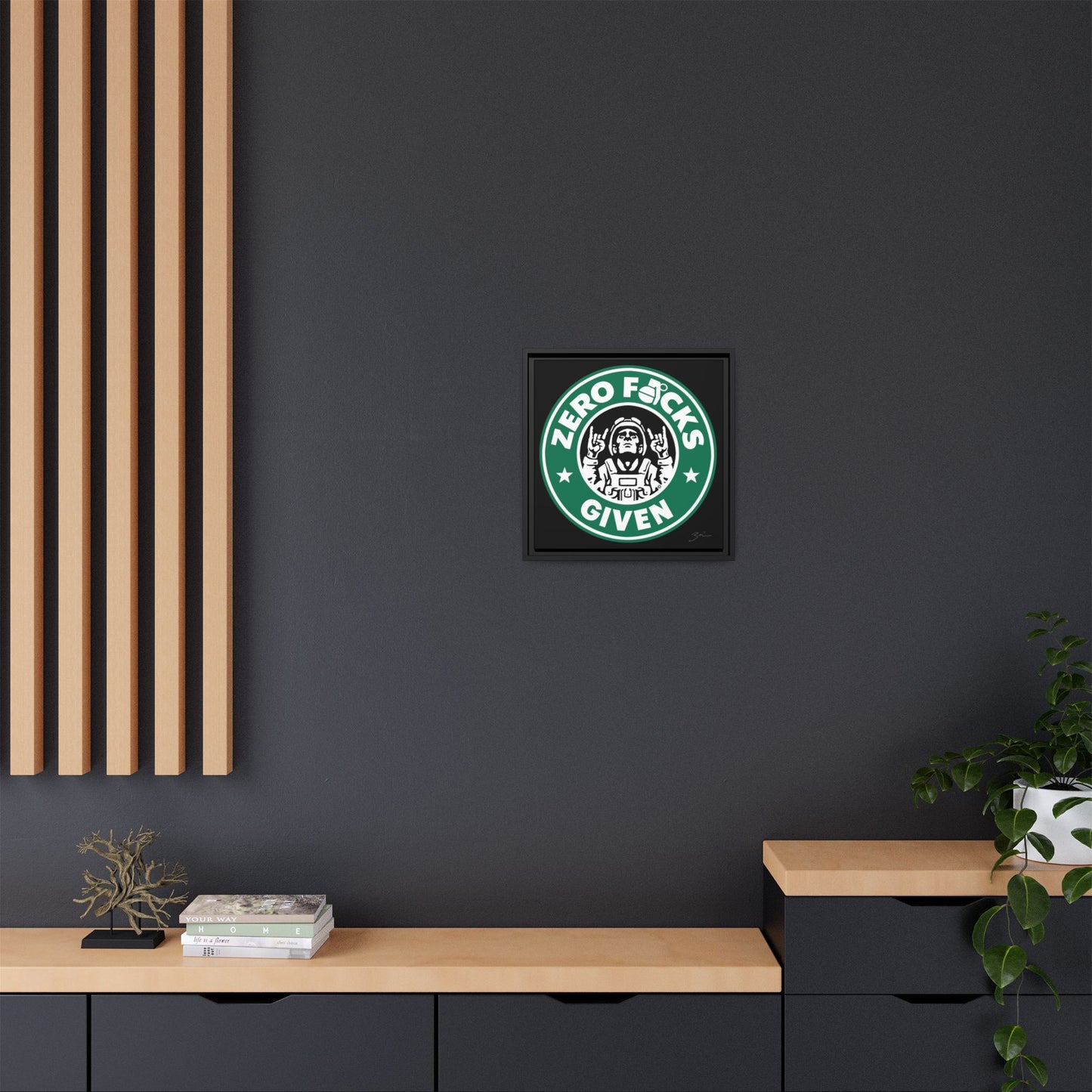 Zero F*cks Given Wall Art