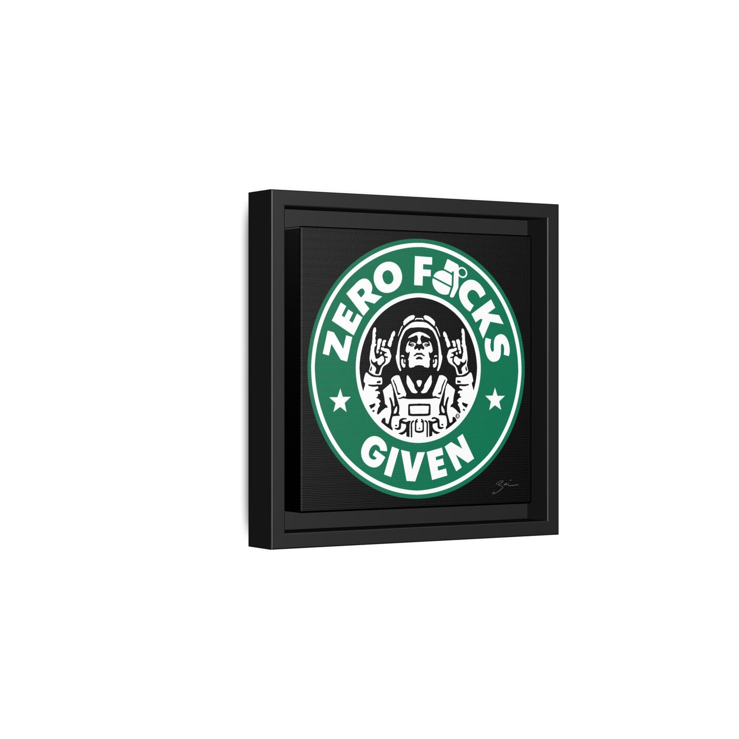 Zero F*cks Given Wall Art