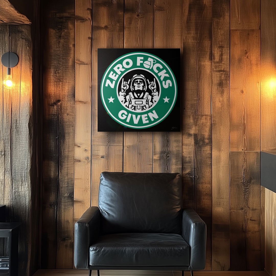 Zero F*cks Given Wall Art