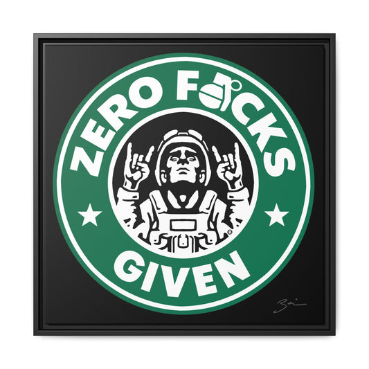 Zero F*cks Given Wall Art