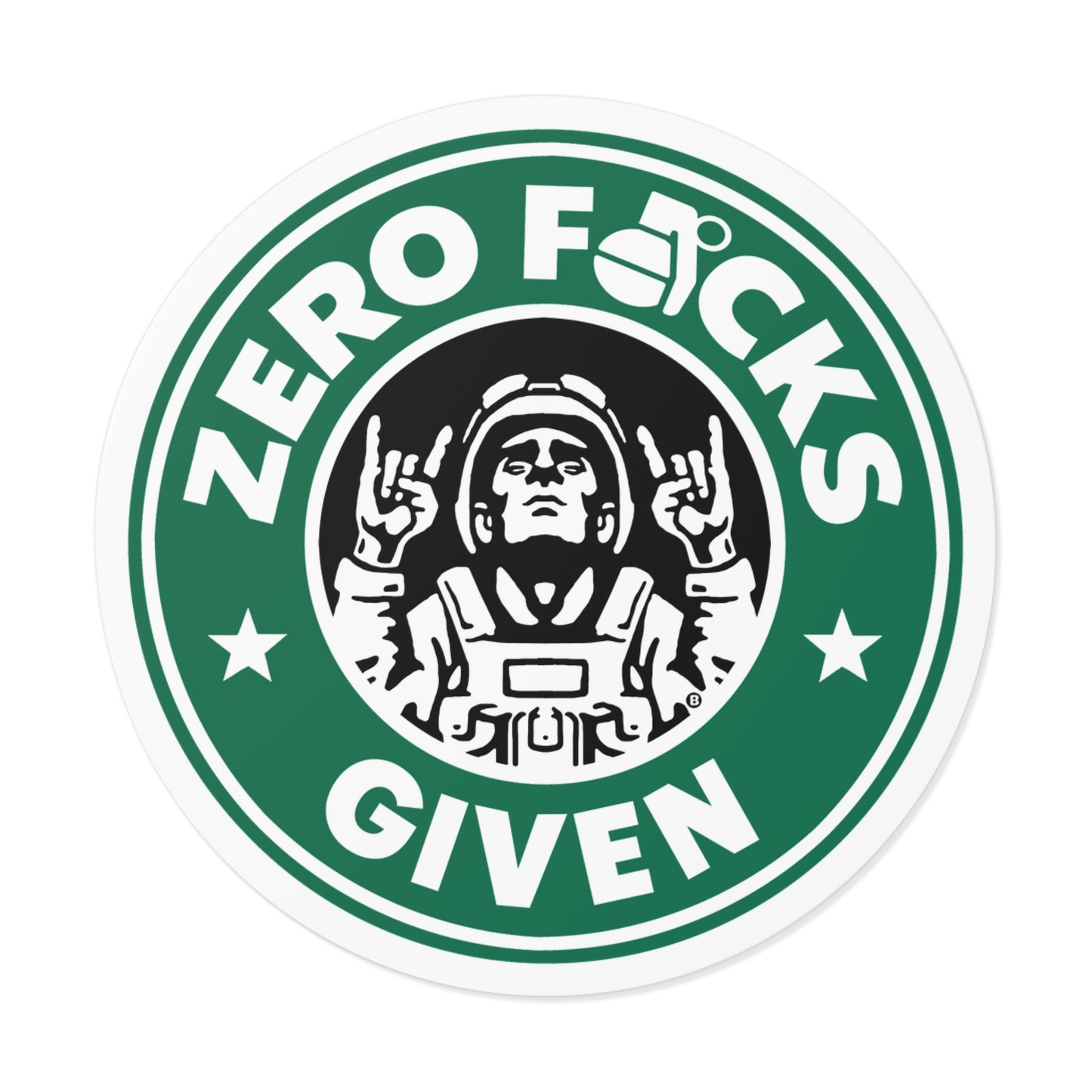 Zero F*cks Given Vinyl Stickers