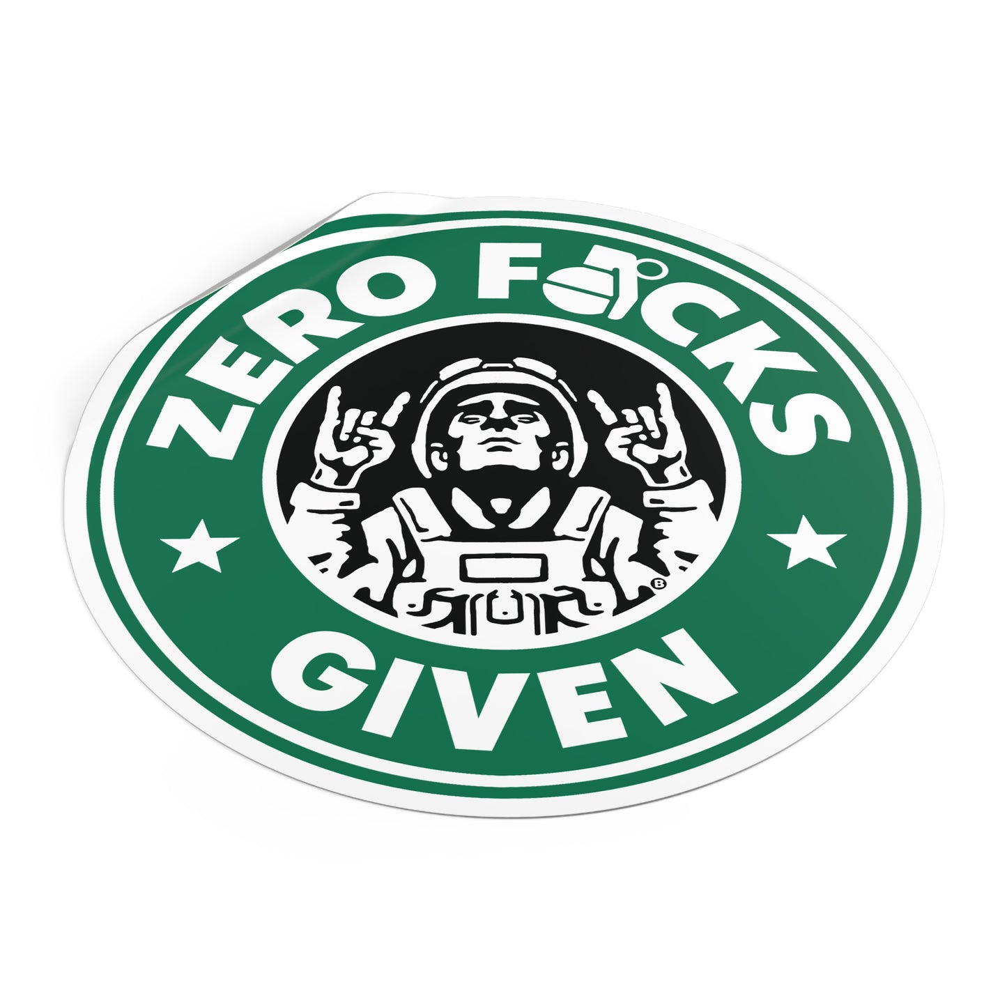 Zero F*cks Given Vinyl Stickers