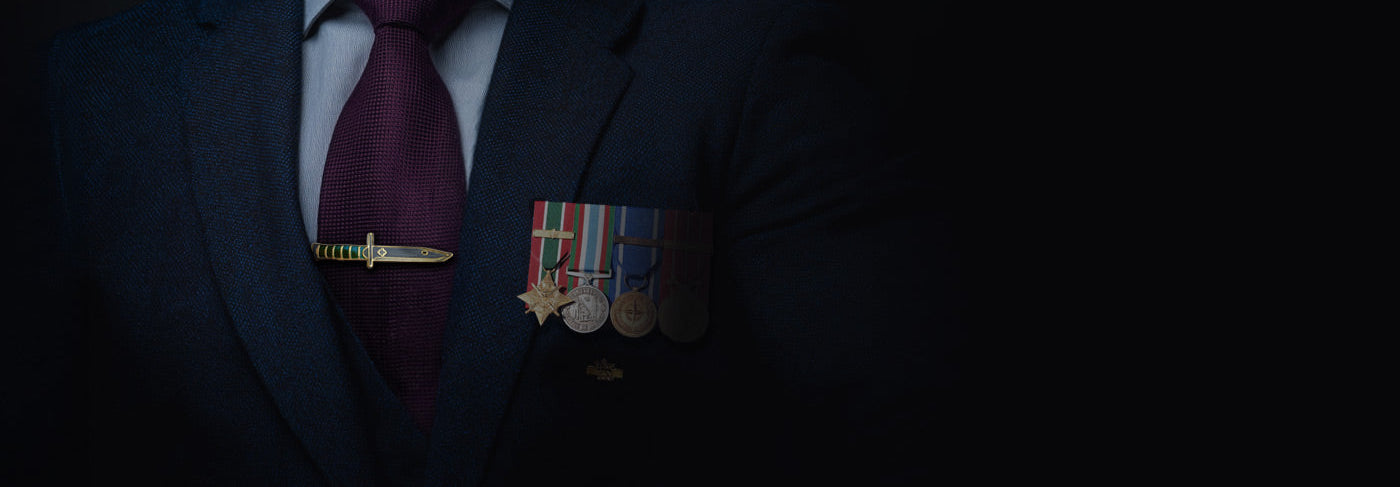 tie-clip for veterans
