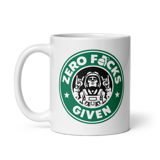Zero F*cks Given White Mug