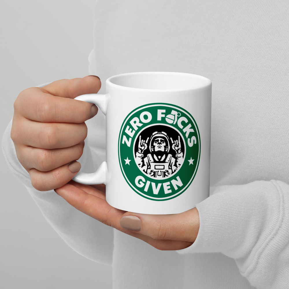Zero F*cks Given White Mug