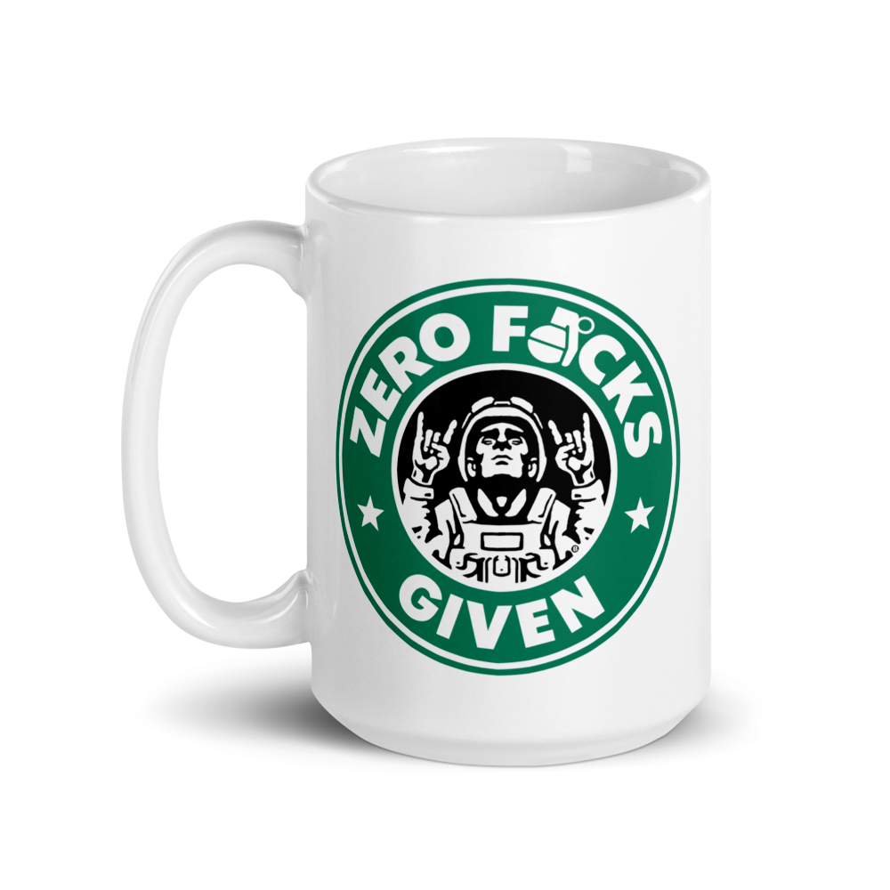 Zero F*cks Given White Mug